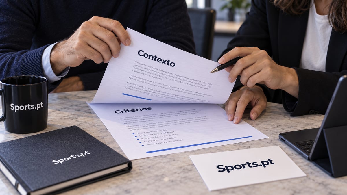 Informar com critério. Aplicação conceptual da identidade Sports.pt.