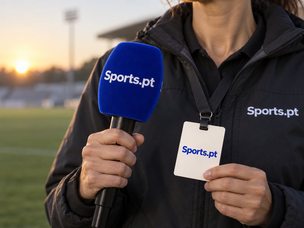 O nome que acompanha cada história. Aplicação conceptual da identidade Sports.pt.