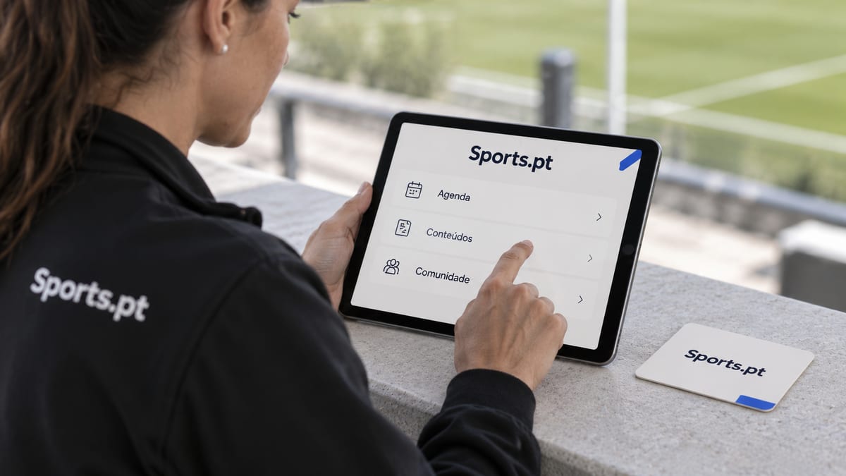 O digital, perto das pessoas. Aplicação conceptual da identidade Sports.pt.